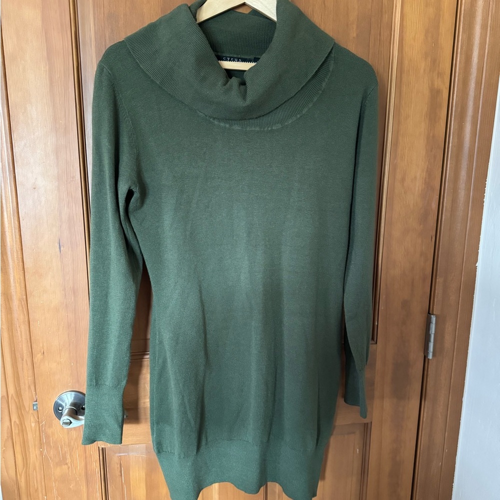 Women's Green Sweater Dress